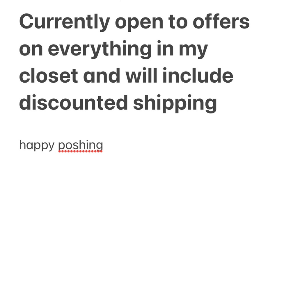 CLOSET CLEANOUT OFFERS TO LIKERS AND OPEN TO OFFERS ON ALL ITEMS